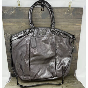 Coach Madison Metallic Lindsey Leather Satchel Purse Bag 18815 Handbag